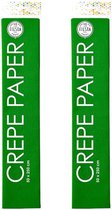 CREPE PAPIER 50X250CM appel groen Globos 250 x 50 cm 2x  .