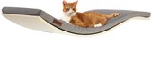 COSY AND DOZY Cat Shelf Deluxe Stone – Hangmat Kat – Maple Hout - 90 x 41 cm - Kattenplank - katten muur