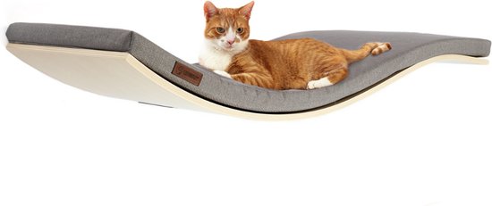 COSY AND DOZY Cat Shelf Deluxe Stone – Hangmat Kat – Maple Hout - 90 41 -... | bol.com