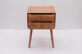 END SIDE TABLE DOUBLE DRAWER