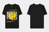 Pokémon Heren Tshirt -S- Pika Punk Zwart