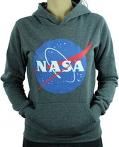 Nasa Hoodie met capuchon - NASA Sweater/trui met kap. Kleur Donkergrijs. Maat XS.