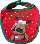 Fienosa Slabbetjes Kerst - Klittenband - Katoen - Rood - Groen