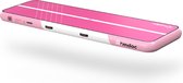 Airtrack Pro - Turnmat - 400x120x20 cm - Roze - Turnen - Gymnastiek mat opblaasbaar - Waterproof - Met Electrische Pomp - 4 meter - 20 cm dik