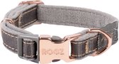 Rogz Urban Halsband Duifgrijs&Grijs&Rosé - Hondenhalsband - Xs