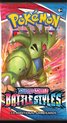 Afbeelding van het spelletje Pokémon Sword & Shield Battle Styles Booster Pack + 5 Pokemon Stickers | Speelgoed Boosterpack Vmax Booster Box Battle Styles