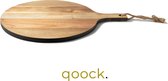 Qoock | Black & Wood Serveerplank | 39cm