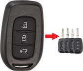 Boîtier de clé 3 boutons adapté pour Renault et Dacia / Dacia Duster / Dacia Logan / Renault Megane / Renault Kadjar / clé de voiture.