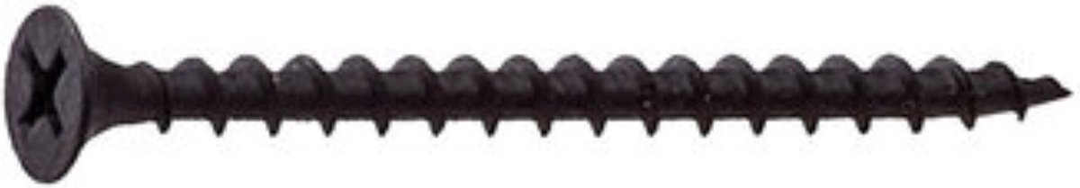 Gipsplaatschroef. 3.5 x 25mm. lang. gefosfateerd. 25 stuks. Homefix.