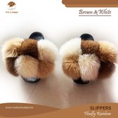 Slippers - The Savanahs Flouffy Balls - Melk&Koekjes Maat 39
