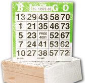 Set van 3 x 25 bingo kaarten - Bingo mapjes - Bingokaarten - Blok - 0 tot 75! - 75 vellen - Bingospel