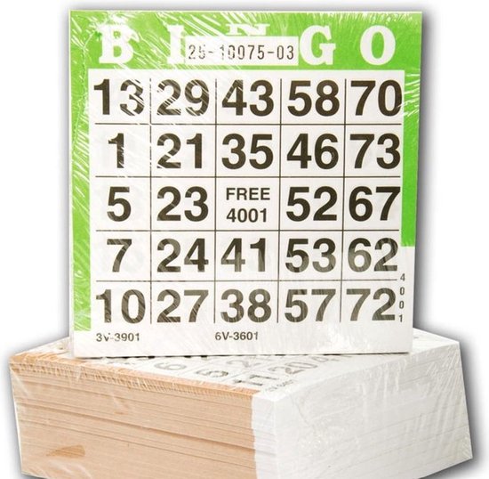 rotatie Christian leveren Set van 3 x 25 bingo kaarten - Bingo mapjes - Bingokaarten - Blok - 0 tot  75! - 75... | bol.com