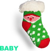 Gevoerde Baby sokken met Antislip - Fluffy Gevoerd - Onesize - Baby - Baby Wintersokken - Baby Kerstsokken - Maat : Baby 0 tot 24 maanden