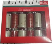 Crackers - Christmascrackers - Mini Kerstkaartjes - Kerst Musthave - Bordeaux / Groen - Set van 6 - Kerstmis - Kerstdecoratie - Tafelversiering