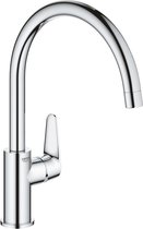 GROHE BauCurve Keukenkraan - Hoge uitloop - 360° draaibereik - Chroom