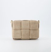 Schoudertas - Suède - Crossbody - Beige