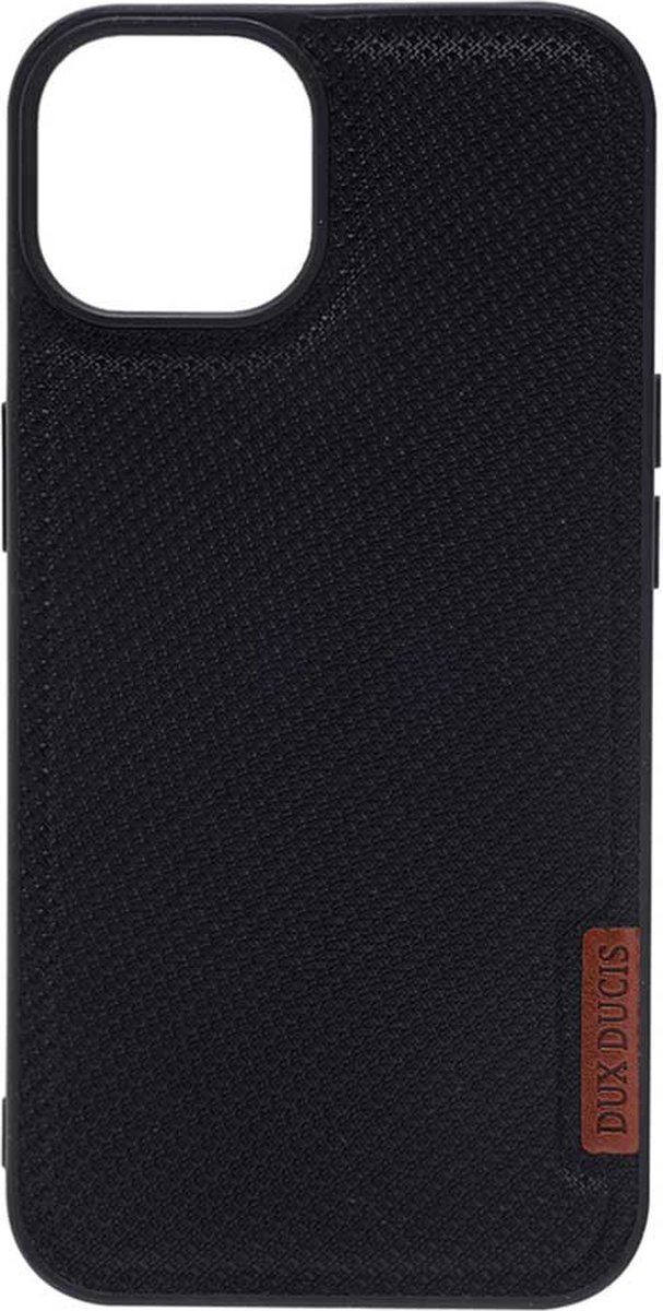 Dux Ducis - iPhone 13 Hoesje - Back Case Fino Series Zwart