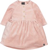 High waist dress velours rose /