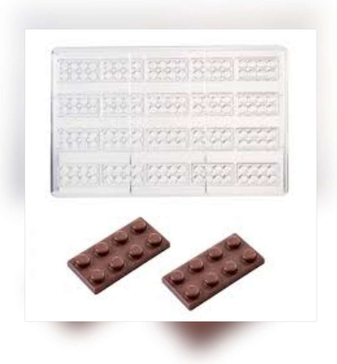 Professionele chocoladevorm, legoblokje, MA6005