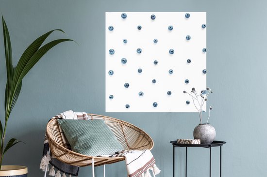 Stickers muraux - Été - Baie - Blauw - 80x80 cm - Feuille adhésive