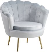 Liv's Biesta Fauteuil - Modern - Licht - Metaal - 76 cm x 76 cm x 78 cm