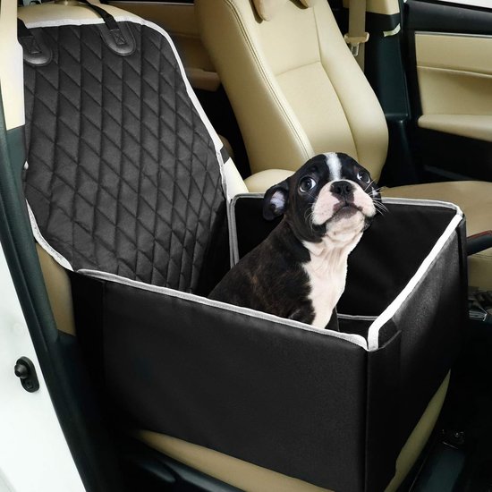 Autostoel Hond - Hondenstoel Auto - Hondenmand Auto - Opvouwbaar Autozitje Hond - Hoge Kwaliteit - 50cm x 48cm