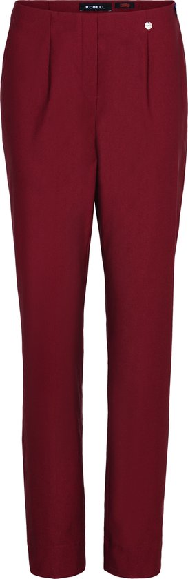 Robell Marie Dames Broek - Bordeaux Rood - Maat EU50