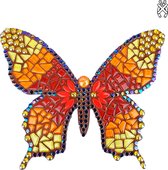 Mozaiekpakket Vlinder Sulki Rood/Geel/Oranje