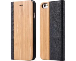 Houten flip case, iPhone 7, 8 en SE 2020, SE 2022 - Bamboo
