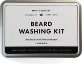 Men's society Beard Washing Kit - Baard Verzorging Set - Baardverzorging - Gezichtsreiniging - Geschenkset - Reisset
