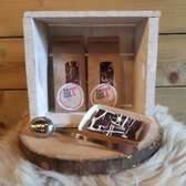 Moederdag Thee geschenkpakket - incl Homemade Fudge en theelepel/zeef