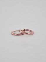 Oorring basic 10 mm smal - rosé goud