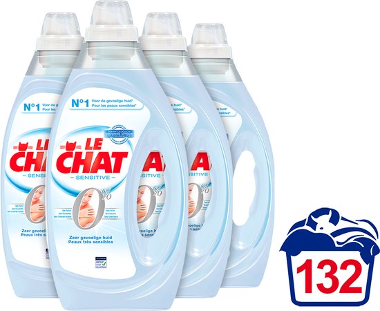 Lessive liquide hypoallergénique Le Chat Sensitive 0%