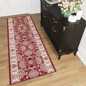 Tapiso Colorado Tapijt Loper Rood Traditioneel Woonkamer Slaapkamer Hal Maat - 70x100