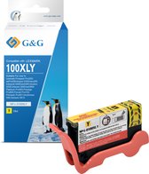 G&G 100XL 100 XL Inkcartridge geel Vervanging Lexmark 100XL Lexmark 100 XL Huismerk