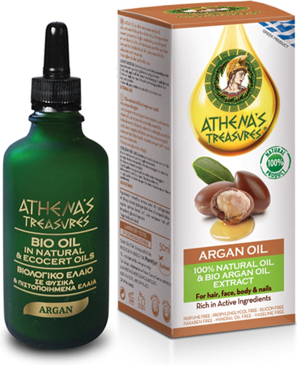Goedkoopste Pharmaid Athena’s Treasures Argan Natural Oil – 100 Biologische Arganolie voor Gezicht, Lichaam, Haar & Nagels (50ml