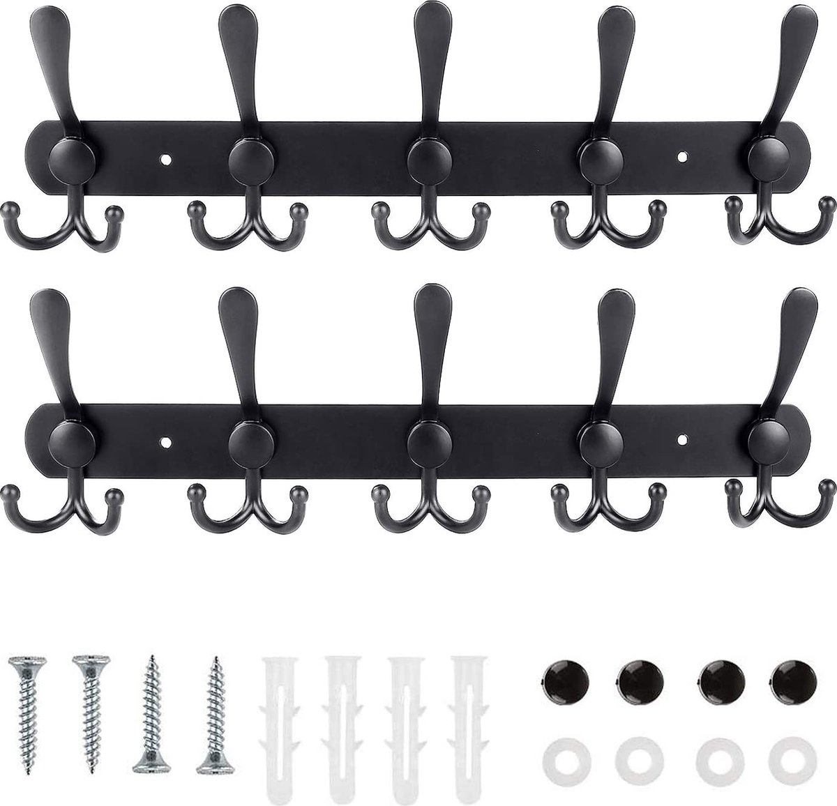 Kapstok Kledinghaken Rijhaak Wandmontage Moderne Kapstok Kledinghaak Gratis Punch/Punch Dual-Purpose Hanger voor keuken Badkamers Deuren Kantoorkast voor badkamer (maat: B-3), praktisch