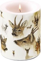 Ambiente - Candle - Kaars - Big - 75 branduren - Portraits of Deer