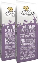 WOOOF Lam & Aardappel - Geperst graanvrij hondenvoer - Geperste graanvrije hondenbrokken - Graanvrij hondenvoer - 28KG