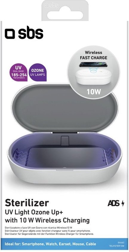 SBS Mobile UV Lamp sterilisator voor Smartphone 10W - Sbs