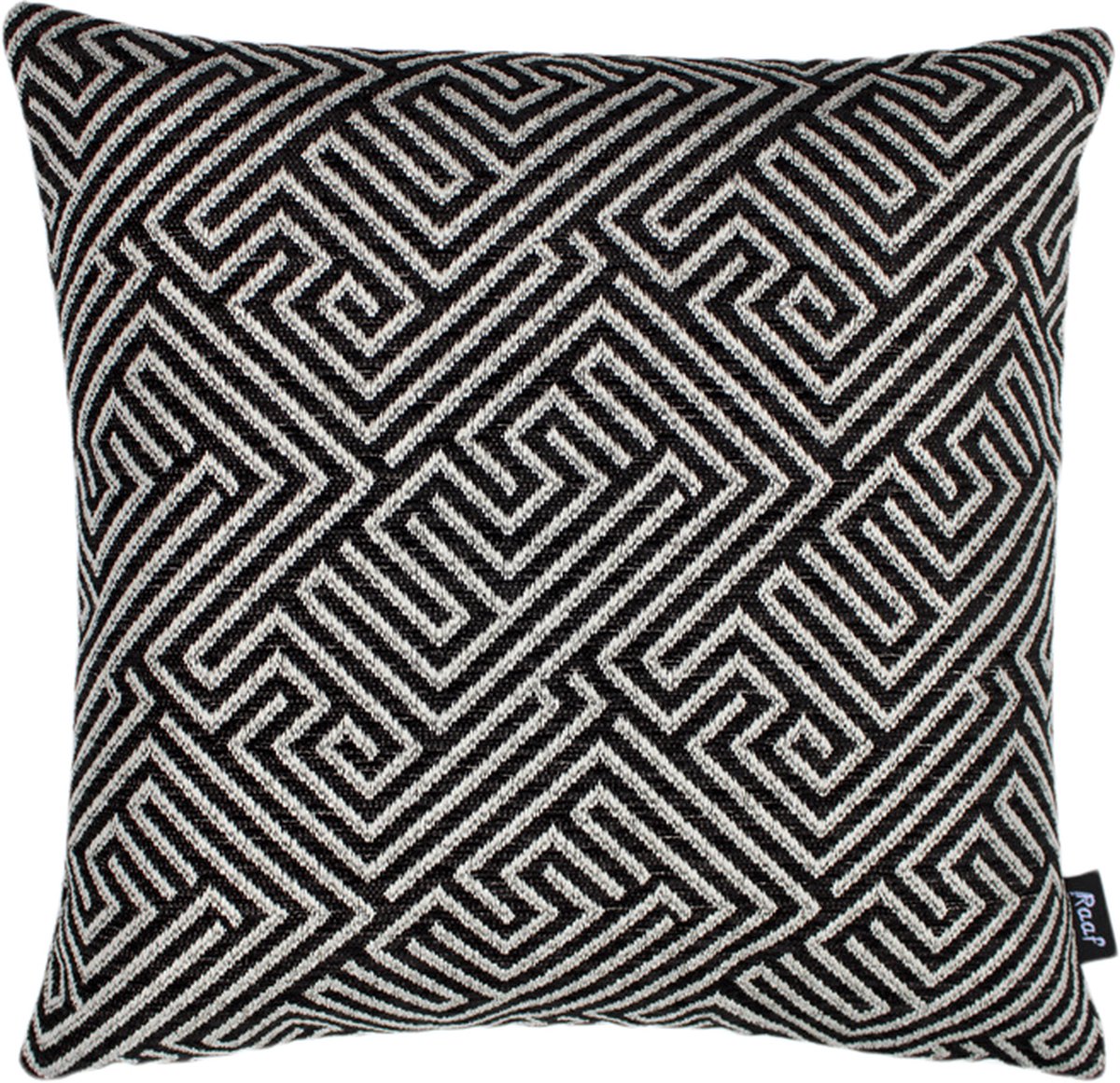Raaf sierkussen-hoes Maze zwart 50x50 cm