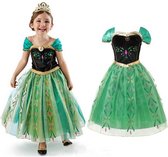 Carnavalskleding - Prinsessenjurk Frozen Anna maat 122-128 (140)