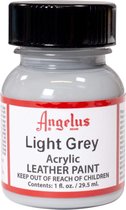 Peinture acrylique pour cuir Angelus - peinture pour tissus en cuir - base acrylique - gris clair - 29,5 ml