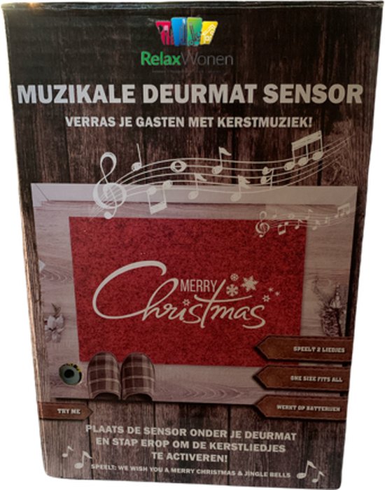 Relaxwonen Kerst deurmat sensor 2 liedjes uniek beleving bol