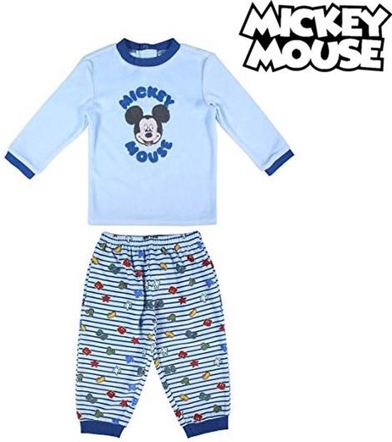 Pyjama Mickey Mouse - Disney - Pyjama Garçons Bleu - 3 ans - 98cm | bol.com