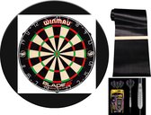 D/K Darts Dartbord Set Deluxe 1 Zwart