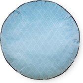 Gevuld kussen 55cm diameter polyester nr.30110 grijs