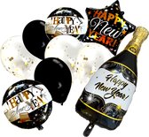 Fienosa Ballonnen Happy New Year Champagne Fles - Helium Geschikt