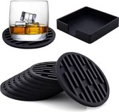 BOTC Onderzetters voor glazen - Tafelaccessoires - Onderzetters - Coasters - Set van 4 Siliconen-KC000147