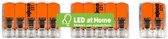 LEDatHOME - WAGO connector kit compatibel met 2x kabel voor 3 gat plafondkap